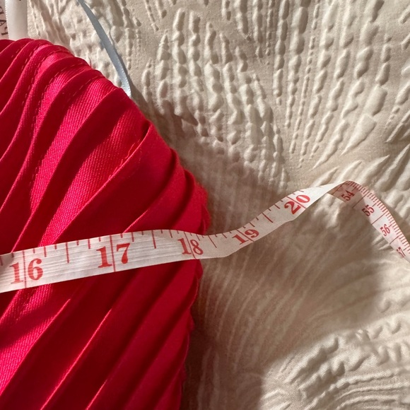 Prom-Bridesmaid-Formal Gown Size 14 Paris Mon Cheri brand Pink Floral Strapless - Picture 8 of 10